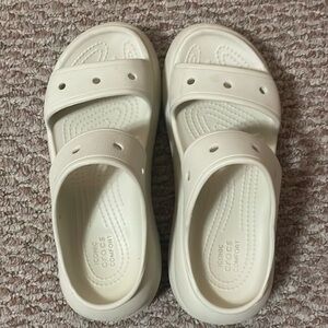 Crocs Bone color Wedge Sandals